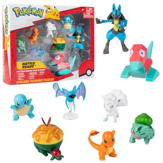 Pokémon PKW3063 - Battle Figure Multipack - 8 Pack, offizielles Figuren-Set