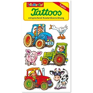 Lutz Mauder Tattoos * Traktor 44644 // Kinder Kindertattoo Tatoo Tatto Kindergeburtstag Geburtstag Mitgebsel Geschenk Bauernhof Tiere Farm