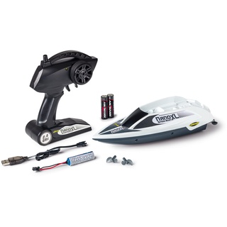 Carson 500108047 Speed Boat Nano XL 100% RTR - mit 2.4 GHz Fernbedienung, RC Boot mit Funktionen, ferngesteuertes Boot, Sicherheitsschaltung, RC Boot für Kinder