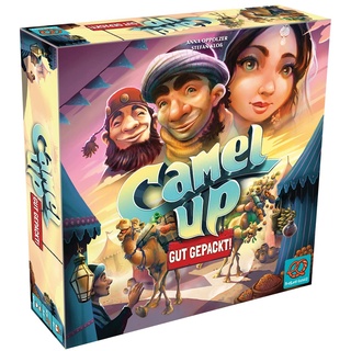 Pretzel Games | Camel Up – Gut gepackt | Familienspiel | Strategiespiel | 3-5 Spieler | Ab 8+ Jahren | 45+ Minuten | Deutsch