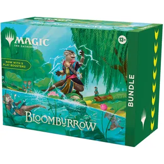 Magic: The Gathering Bloomburrow-Bundle – 9 Play-Booster, 30 Länderkarten + exklusives Zubehör (English Version)