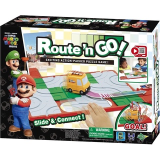 EPOCH Games Spiel, Kinderspiel Super Mario Bros "Route ́n ́Go" Puzzle-Action-Denk-Game bunt