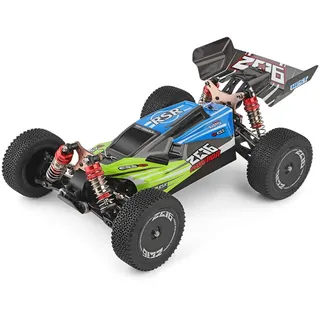 Goolsky Wltoys XKS 144001 Ferngesteuertes Auto, 60 km/h Off-Road Auto Hochgeschwindigkeits 1/14 4WD RTR mit Buggy und Allradantrieb Blau