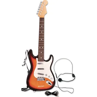 Bontempi E-Gitarre mit Gitarrengurt und Mikrofon