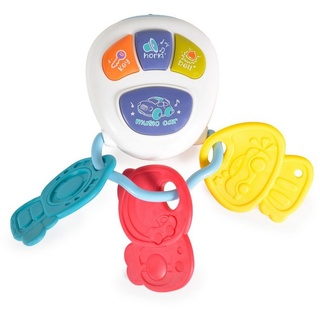 Moni Spielzeug-Musikinstrument »Baby Musik Schlüsselbund«, 855-73A Autoschlüssel Tasten Musik Licht Geräusche weiß