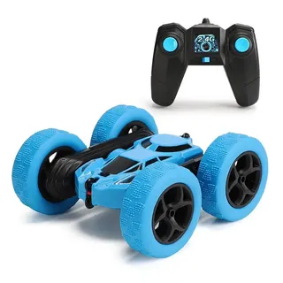 autolock Spielzeug-Auto Ferngesteuertes Auto Stunt RC Cars, 2.4Ghz Doppelseitig 360° drehbarer blau