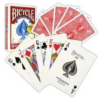 Jeu de 54 Cartes Bicycle - Poker - Dos Rouge