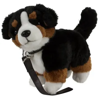 Teddys Rothenburg Kuscheltier Kuscheltier Berner Sennenhund stehend mit Leine 23 cm Uni-Toys (Hund Berner Sennenhund stehend 23 cm, Plüschhund)