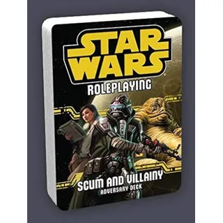 Star Wars 331157 Adversary Deck Scum and Villainy RPG Brettspiel, Mehrfarbig