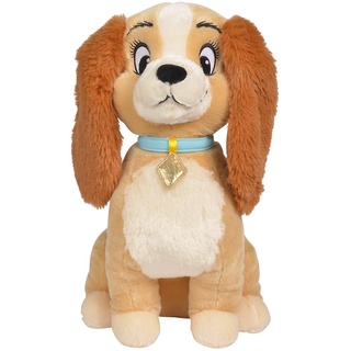 Simba 6315876184 - Disney Klassik Plüsch Susi, 45cm, Plüschfigur, Plüschhund, ab den ersten Lebensmonaten geeignet, Braun