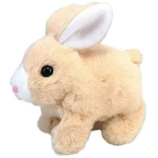 yozhiqu Plüschfigur Interaktiver Kaninchenspielzeugsimulation Haustier, Wird gehen, werden anrufen, bewegen, Jungen und Mädchen Geschenk gelb