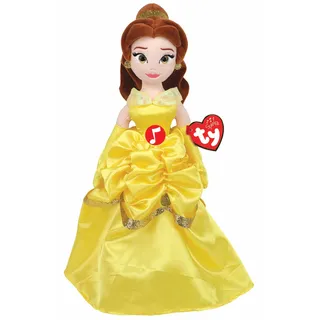 TY T02409 Disney Princess Belle Plüschtier mit Ton, gelb