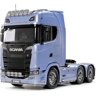 Tamiya 56368 1:14 RC Scania 770 S 6x4 - Bausatz zum Zusammenbauen, RC Truck, fernsteuerbarer, Lastwagen, LKW, Konstruktionsspielzeug, Modellbau, Basteln, Unlackiert