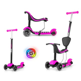 Dreirädriger LED-Roller Scooter Little Star Pink Milly Mally