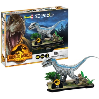 Revell 00243 Jurassic World Park Welt als 3D Puzzle entdecken, Bastelspaß für eine ganze Familie, farbig