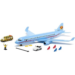 siku 5402, Verkehrsflugzeug mit Zubehör, Kunststoff, Hellblau, Viele Funktionen, Kombinierbar mit siku-Modellen in unterschiedlichen Maßstäben