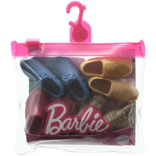 Barbie Fashion Pack – GXJ02 – 4 Paar Schuhe für Puppen Ken