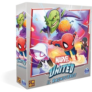 Asmodee Marvel United: Il Ragnoverso, Erweiterung des Brettspiels, italienische Ausgabe