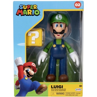 Nintendo Super Mario Figur Luigi in Sammlerbox, 10 cm