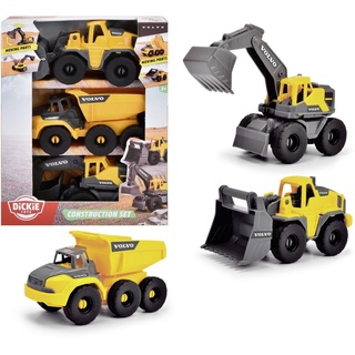 Dickie Toys Spielzeug-Kran Baustellenset Kran Go Real /Construction Volvo Set 203722015