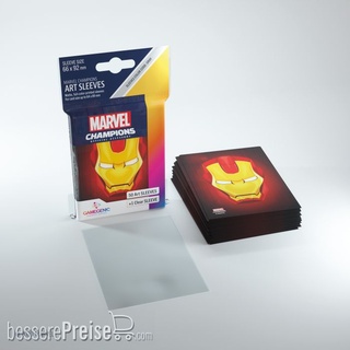 Gamegenic GGS10091 - MARVEL CHAMPIONS Art-Sleeves - Iron Man * (Einzelpack) Sprachunabhängig