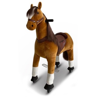 TPFLiving Reittier Pferd Gismo - Größe S - Farbe: braun, Schaukeltier für Kinder ab 3 bis 6 Jahren - Sitzhöhe: 53 cm braun