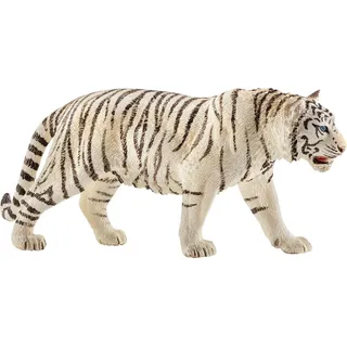 Schleich® Spielfigur Tiger weiß, (1-tlg) schwarz