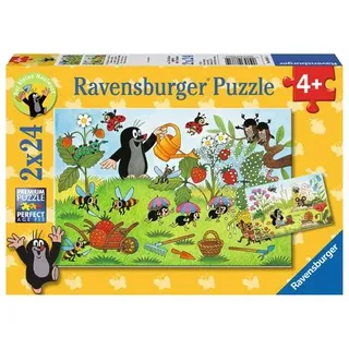 Kinderpuzzle - Der Maulwurf - Der Maulwurf im Garten - Puzzlespiel - 24 Stück(e)