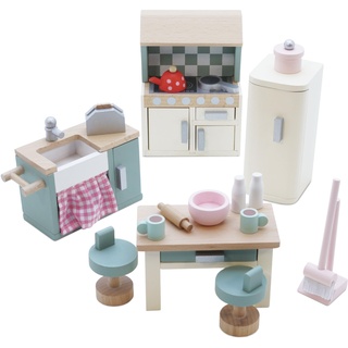 Le Toy Van – Daisylane Küche aus Holz für Puppenhaus-Zubehörset für Puppenhäuser | Puppenhaus-Möbelsets – Geeignet für Kinder ab 3 Jahren