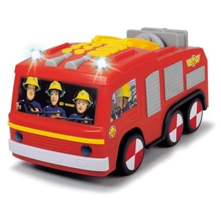 Dickie Toys 203096001 Toys Feuerwehrmann Sam Super Tech Jupiter, Spielzeugauto mit Batteriebetrieb, programmierbare Fahrt- und Aktionsfunktionen, Licht & Sound, 28 cm