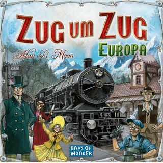 Asmodee Days Of Wonder - Days of Wonder "Zug um Zug - Europa", Gesellschaftsspiel