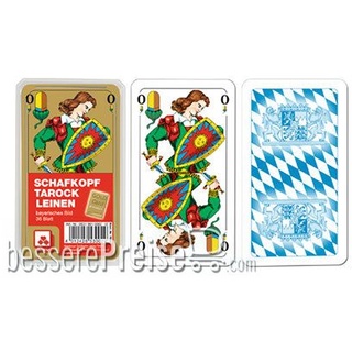 Nürnberger Spielkarten Verlag NSV530029 - SCHAFKOPF - PREMIUM LEINEN