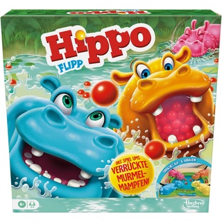 Hasbro Spiel, Familienspiel Hasbro Gaming, Hippo Flipp bunt