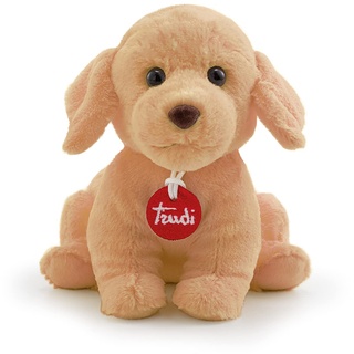 Trudi Puppies TUDE8000 Plüschhund Baby Hund ca. 18 cm (Größe S), hochwertiges Stofftier mit weichen Materialien, Plüschtier mit realistischen Details, waschbar, Kuscheltier für Kinder, Beige