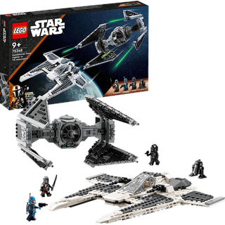 LEGO Star Wars 75348 Mandalorianischer Fang Fighter vs. TIE Interceptor Bausatz, Mehrfarbig