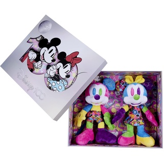 Simba 6315870124 - Disney Mickey & Minnie Mouse 100 Jahre Collector-Set, 33cm Plüsch, limitierte Sammler-Edition, Geschenk-Box, Amazon exklusiv, Zertifikat & Seriennummer, für Erwachsene & Kinder