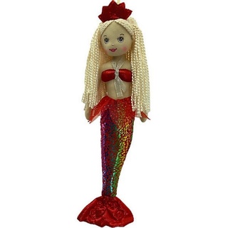 Sweety-Toys Meerjungfrauenpuppe Sweety Toys 13357 Stoffpuppe Meerjungfrau Plüschtier Prinzessin 45 cm rot rot