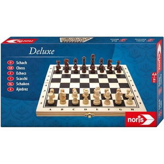 Noris Spiel, Familienspiel Strategiespiel Deluxe Holz - Schach 606108014