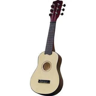 Boogie Bee Holzgitarre mit 6 Saiten, 55 cm Ukulele