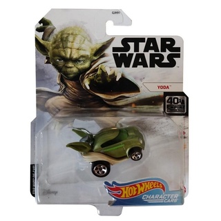 Hot Wheels Spielzeug-Rennwagen »Mattel Hot Wheels GMJ05 Character Cars Yoda, Star«