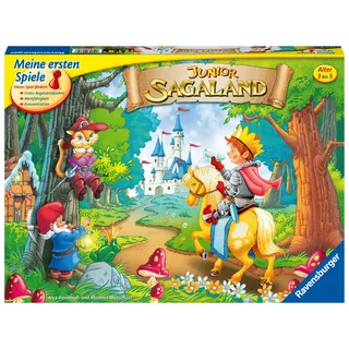 Ravensburger 21372 - Junior Sagaland - Kinderspiel, Junior Edition des Spieleklassikers für 2-4 Spieler ab 3 Jahren