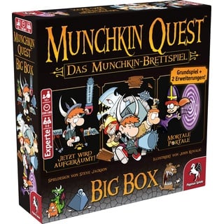 Pegasus Spiele 51953G - Munchkin Quest Big Box Brettspiel, 2-4 Spieler