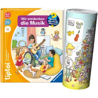 Ravensburger tiptoi® Buch Wieso? Weshalb? Warum? | Die Welt der Musik + Instrumente Wimmel Such-Poster