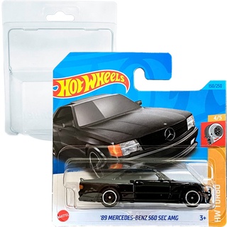 Friki Monkey Hot Wheels '89 Mercedes-Benz 560 SEC AMG HW: Turbo 4/5 (150/250) Short Card Mattel 2023 + Blister & Card Protector Pack