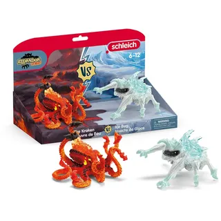 schleich 70826 Eiskäfer vs. Feuerkrake, ab 7 Jahren, ELDRADOR CREATURES - Spielfigur, 31 x 16 x 18 cm