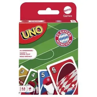 MATTEL HHW79 UNO BAYERN MÜNCHEN Kartenspiel mit Karten mit Fußballmotiven