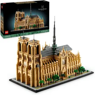 LEGO® Notre-Dame de Paris (21061), LEGO Architecture Konstruktionsspielsteine, (4383 St), Made in Europe bunt