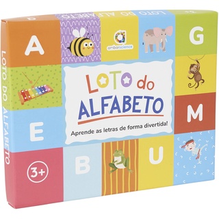 Ambarscience Alphabet Lotto zum Lernen der Buchstaben des Alphabets und Verbindung mit Wörtern und Bildern.