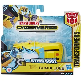 Transformers Bumblebee Cyberverse Adventures Action Attackers 1-Step Bumblebee Figur, Sting Shot Action Attacke, 10,5 cm