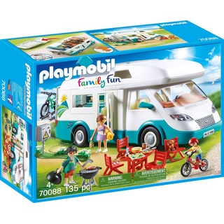 Playmobil® Konstruktions-Spielset Familien-Wohnmobil, Family Fun, (135 St), Made in Europe bunt